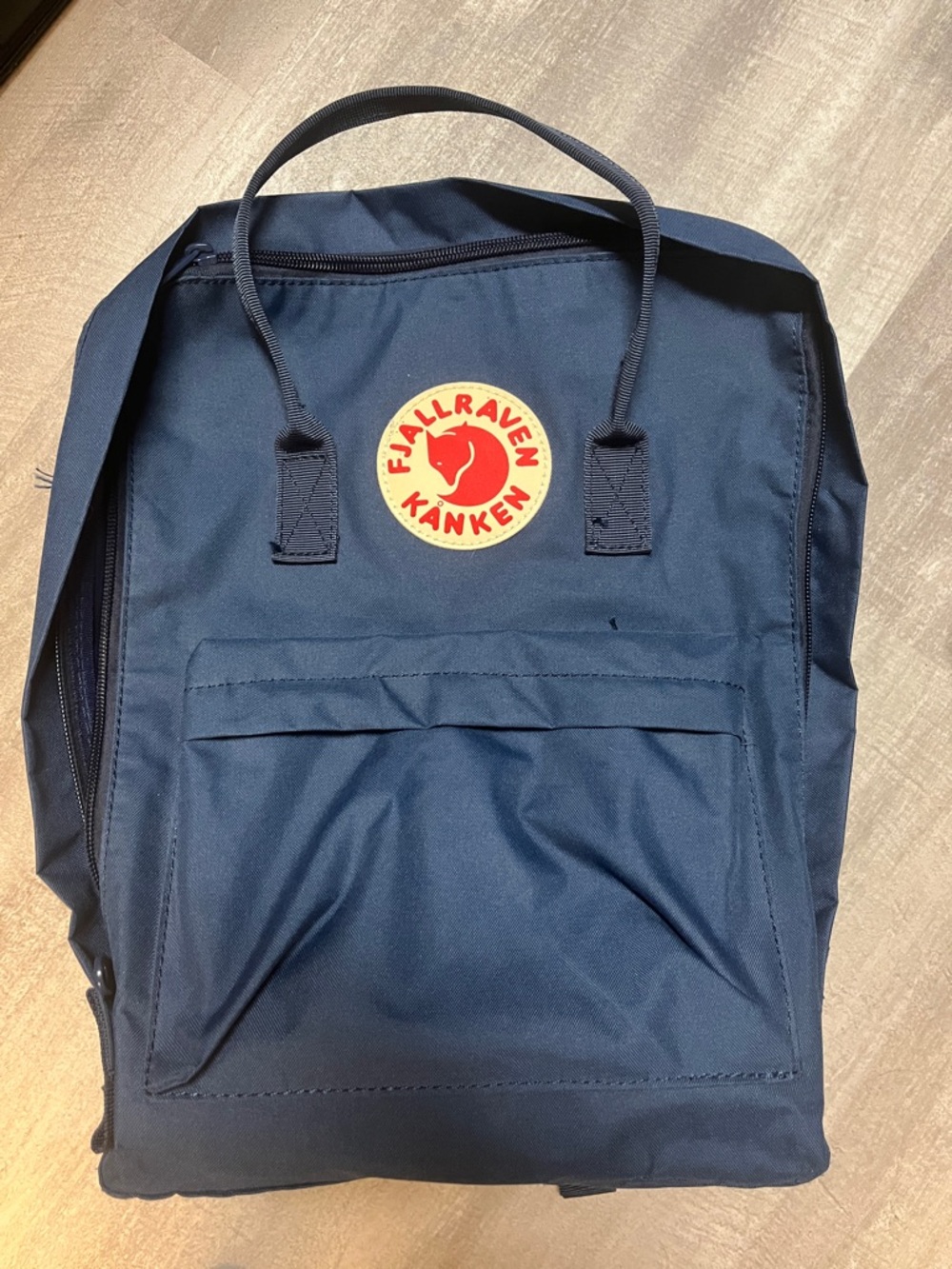 Fjallraven Kanken Backpack - Small Size, Dark Blue - Used